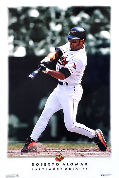 Vintage 90s MLB Baseball Los Angeles Dodgers Eric Davis Poster 23x35