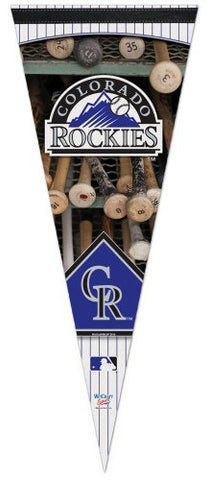 Colorado Rockies "Batrack" Dual-Logo Premium Pennant - Wincraft