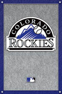 Colorado Rockies Official MLB Baseball Club Team Logo Poster - Costacos Sports