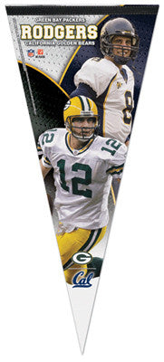 Aaron Rodgers "Bear/Packer" EXTRA-LARGE Premium Felt Pennant