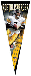 Ben Roethlisberger Limited-Edition Signature Series Premium Pennant