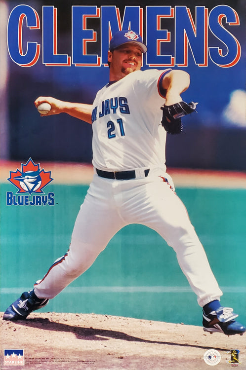 Roger Clemens Action Toronto Blue Jays MLB Action Poster - Starline 1997
