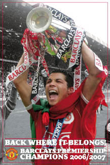 Cristiano Ronaldo "Celebration '07" Manchester United Poster - GB Posters Inc.