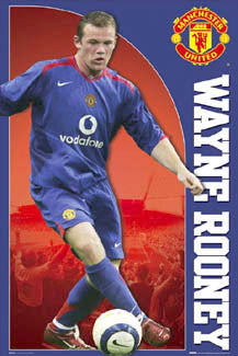 Wayne Rooney "Road Warrior" Manchester United Poster - GB Posters 2006