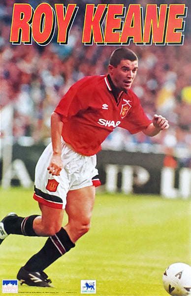 Roy Keane "Action" Manchester United FC Official EPL Football Soccer Poster - Starline 1995