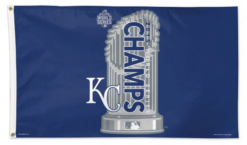 Kansas City Royals 2015 World Series Champions Deluxe 3'x5' FLAG - Wincraft - LAST ONE