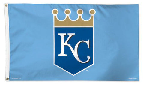 Kansas City Royals "KC Crown" Deluxe-Edition Premium 3'x5' MLB Flag - Wincraft Inc.