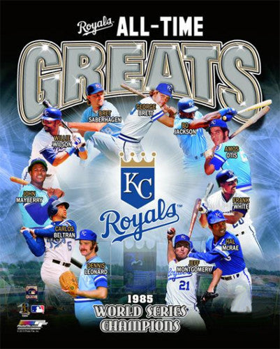 Kansas City Royals Baseball All-Time Greats (11 Legends) Premium Poster Print - Photofile