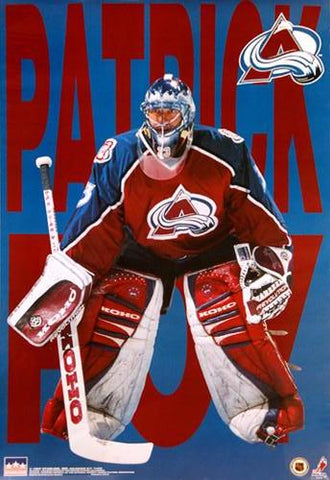 Patrick Roy "Avalanche Action" Colorado Avalanche Hockey Poster - Starline 1997