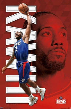 Kawhi Leonard "LA Slam" Los Angeles Clippers NBA Basketball Action Poster - Trends 2019