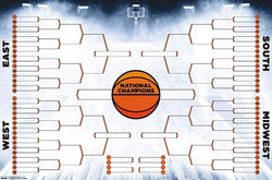 NCAA March Madness Basketball Championships Fill-In Brackets 68-Team Field Poster - Trends Int'l.