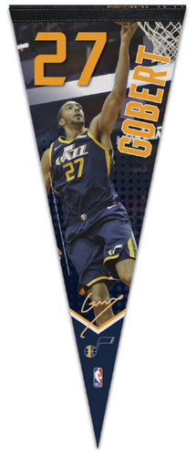 Rudy Gobert "Signature Series" Utah Jazz Premium NBA Felt Collector's PENNANT - Wincraft 2019