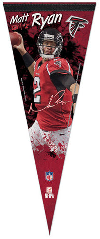 Matt Ryan "Signature Series" Atlanta Falcons Premium NFL Felt Collector's Pennant (2012) - Wincraft