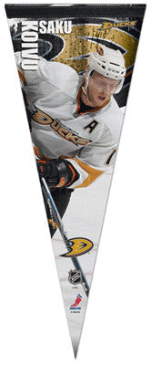 Saku Koivu Anaheim Ducks Premium Felt Pennant (L.E. /2,009)