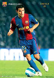 Javier Saviola "Striker" FC Barcelona Poster - CPG 2007