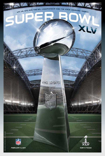 Super Bowl XLV (Dallas 2011) Official Theme Art Event Poster - Action Images Inc.