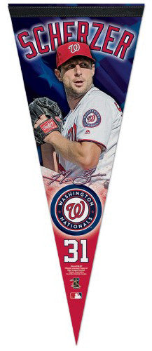 Max Scherzer Washington Nationals Signature Series Premium Felt Commem ...