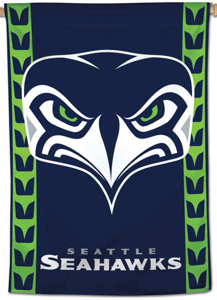 Seattle Seahawks Front-On Logo-Style Official NFL Team Logo Wall BANNER - Wincraft Inc.