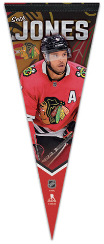 Seth Jones Chicago Blackhawks NHL Superstar Series Premium Felt Collector's Pennant - Wincraft