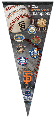San Francisco Giants 7-Time World Series Champs Extra-Large Premium Felt Pennant - Wincraft