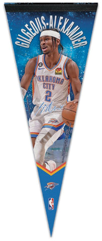 Shai Gilgeous-Alexander Oklahoma City Thunder Signature-Series Premium Felt NBA Collector's Pennant - Wincraft