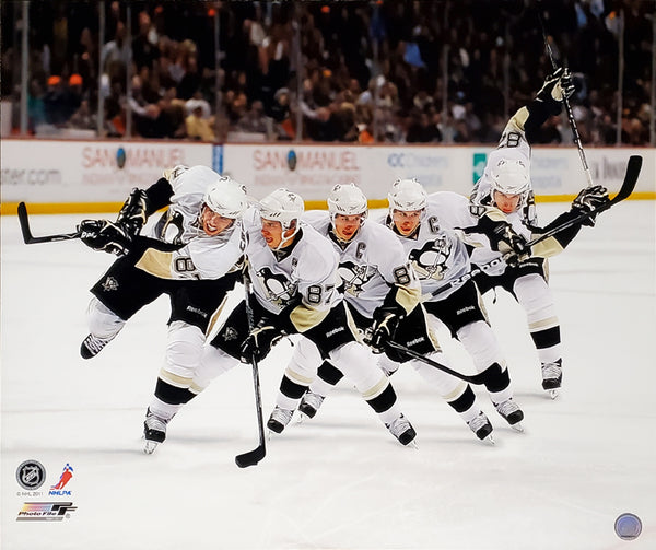 Sidney Crosby Slapshot Multi-Exposure Pittsburgh Penguins Premium Poster Print - Photofile Inc.