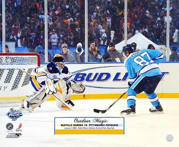 NHL Winter Classic Buffalo 2008 "Outdoor Magic" Sidney Crosby vs. Ryan Miller Premium Poster Print - Photofile