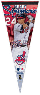 Grady Sizemore "Signature" Premium Felt Pennant L.E. /2,009