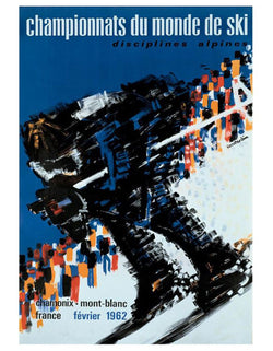World Alpine Skiing Championships 1962 Vintage Poster Giclee Reprint - AAC Inc.