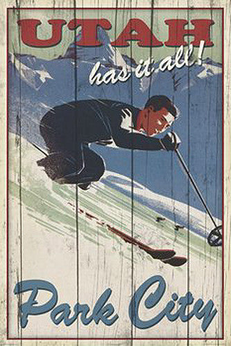 Skiing Park City, Utah "Has it All" Poster Print - Image Source