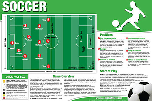 Soccer Instructional Wall Chart - Productive Fitness Products