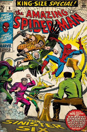The Amazing Spider-Man Annual #6 (Nov. 1969) Marvel Comics Cover Reproduction POSTER - Trends