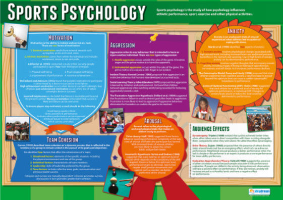 Sports Psychology Physical Education Wall Chart Poster - Daydream Education