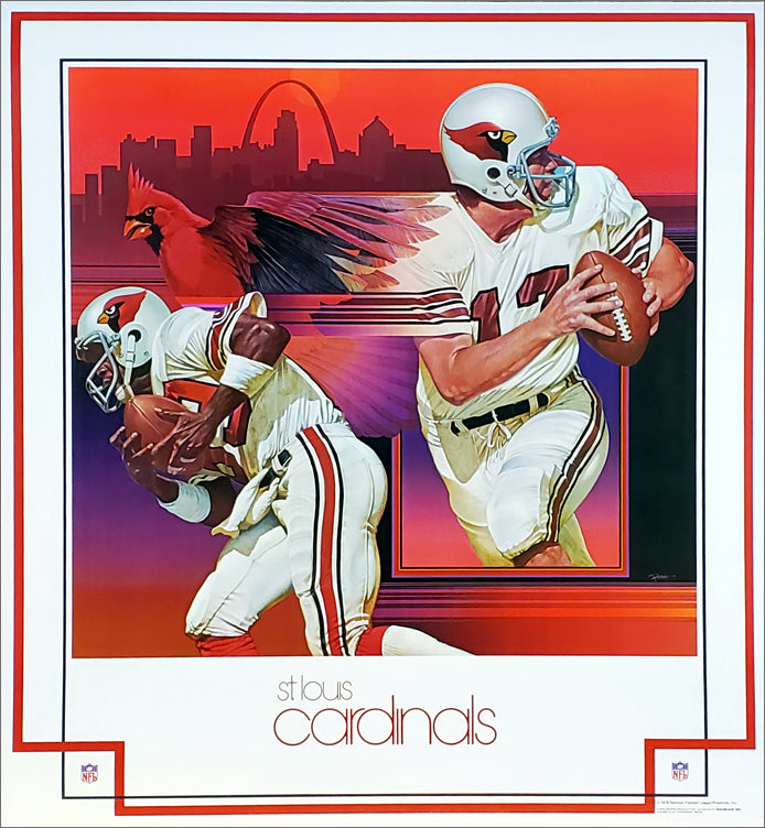St. Louis Cardinals 1979 NFL Theme Art Poster by Chuck Ren - DAMAC Inc –  Sports Poster Warehouse