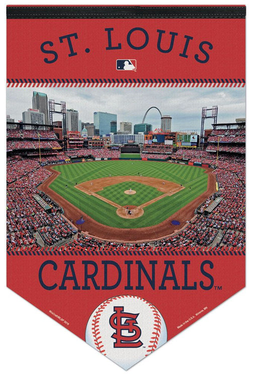 St. Louis Cardinals Busch Stadium Vintage Baseball Print