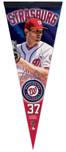 Stephen Strasburg Signature Series Washington Nationals Premium Felt Collector's Pennant - Wincraft Inc.