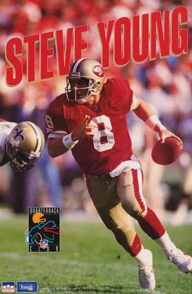 Steve Young "QB Club" San Francisco 49ers Poster (1993) - Starline Inc.