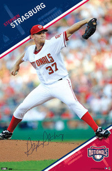 Stephen Strasburg "Signature" Washington Nationals Poster - Costacos 2010