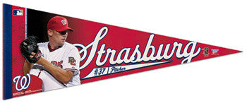 Stephen Strasburg "Action" Premium Felt Collector's Pennant (LE /2010) - Wincraft