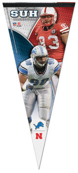 Ndamukong Suh "Husker/Lion" EXTRA-LARGE Premium Felt Pennant