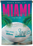 Super Bowl LIV (Miami 2020) Official NFL Championship Event 28x40 BANNER Flag - Wincraft Inc.