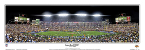 Super Bowl XXXV (Tampa 2001) Baltimore Ravens vs. New York Giants Panoramic Poster Print - Everlasting Images