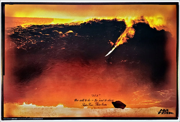 Taylor Knox at Todos Santos 52.5' Wave Classic Surfing Poster - No Fear 1998