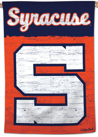 Syracuse Orangemen NCAA College Vault Series 1950s-Style Official NCAA Premium 28x40 Wall Banner - Wincraft Inc.