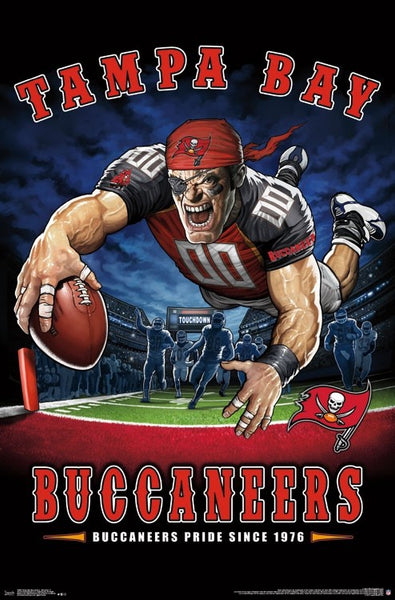 Tampa Bay Buccaneers "Buccaneers Pride Since 1976" NFL Theme Art Poster - Liquid Blue/Trends Int'l.