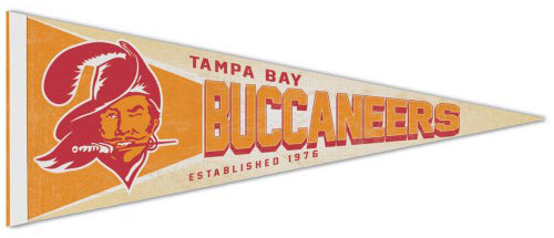 Tampa Bay Buccaneers NFL Retro 1976-96 Style Premium Felt Collector's Pennant - Wincraft Inc.