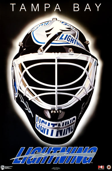 Tampa Bay Lightning "Classic Mask" NHL Hockey Official Team Logo Theme Wall POSTER - Norman James 1994