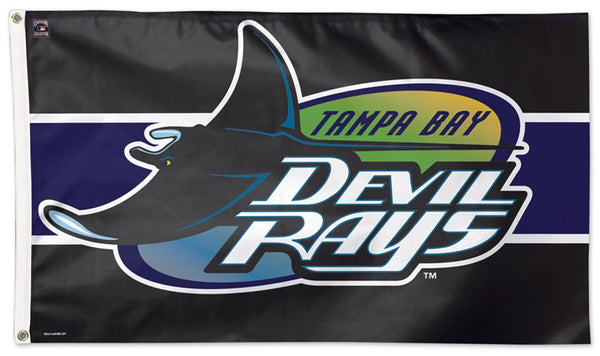 Tampa Bay Rays (Devil Rays 1998-2000-Style) Official MLB Baseball Deluxe-Edition 3'x5' Flag - Wincraft Inc.