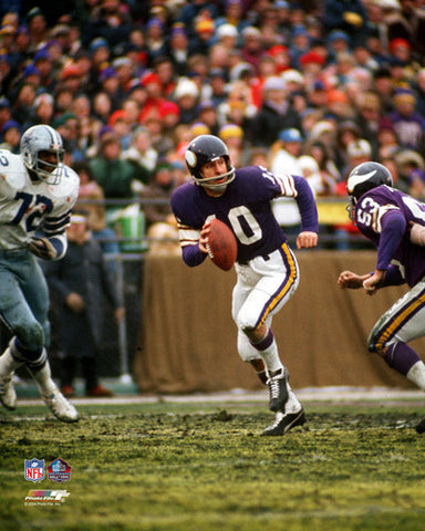 Fran Tarkenton "Hall of Fame" (c.1977) Minnesota Vikings Premium Poster Print - Photofile Inc.