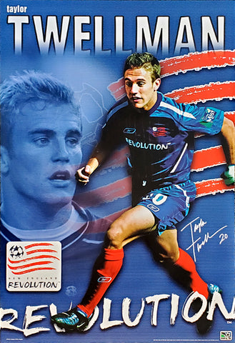 Taylor Twellman "Super Striker" New England Revolution MLS Soccer Poster - S.E. 2004